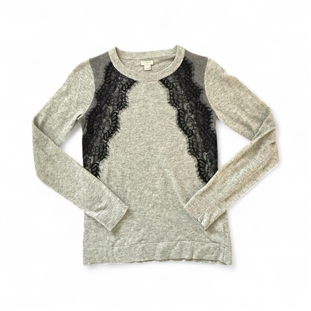 J. Crew Lace Sweater Crewneck Elegant size xs